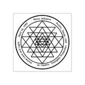 Sri Yantra – Aanpasbaar Beschermingstamulet Rubberstempel (Afrduk)