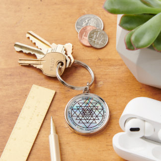 Sri Yantra – Aanpasbaar Beschermingstamulet Sleutelhanger
