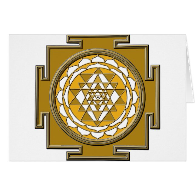 Sri Yantra Bronze (Voorkant Horizontaal)