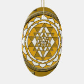 Sri Yantra Bronze Keramisch Ornament (Rechts)