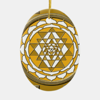 Sri Yantra Bronze Keramisch Ornament
