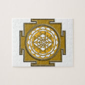 Sri Yantra Bronze Legpuzzel (Horizontaal)