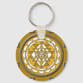 Sri Yantra Bronze Sleutelhanger (Voorkant)