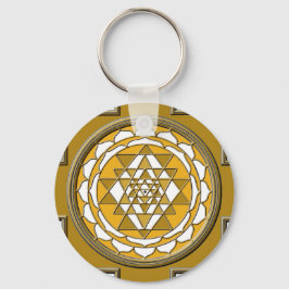 Sri Yantra Bronze Sleutelhanger