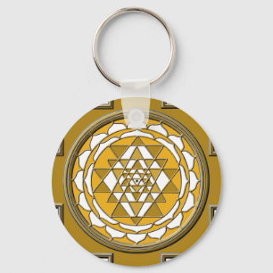 Sri Yantra Bronze Sleutelhanger