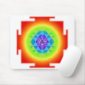 Sri Yantra/Chakra/Regenboog Muismat (Met muis)