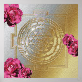 SRI YANTRA en de Scent Roos II - Poster (Voorkant)