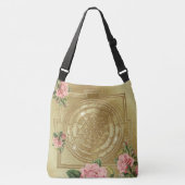 SRI YANTRA en de Scent Rozen - zak Crossbody Tas (Voorkant)