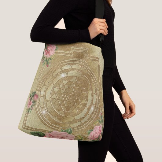 SRI YANTRA en de Scent Rozen - zak Crossbody Tas (Dichtbij)