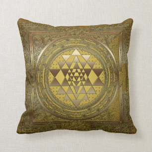 Sri Yantra Gold - Pillow Kussen
