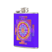 Sri Yantra - Hindoeïsme Symbool Ontwerp 1 Heupfles (Links)