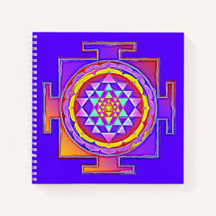 Sri Yantra - Hindoeïsme Symbool Ontwerp 1 Notitieboek