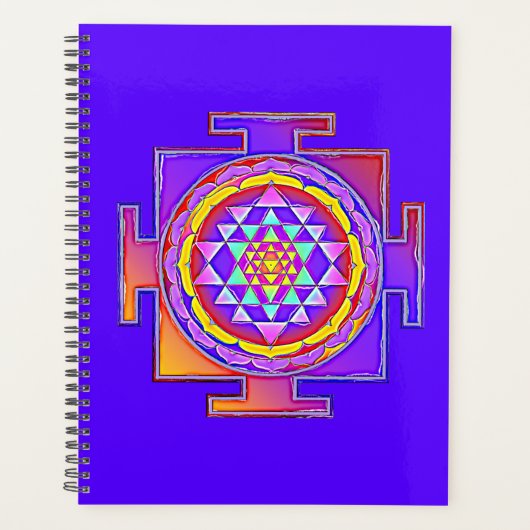 Sri Yantra - Hindoeïsme Symbool Ontwerp 1 Planner (Voorkant)