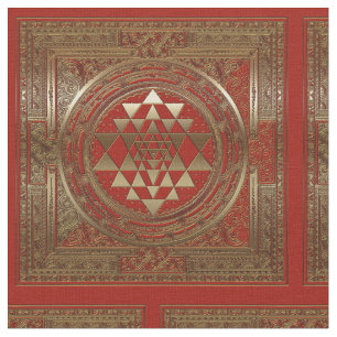 Sri Yantra - Katoenen stof