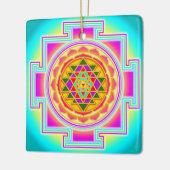 Sri Yantra Keramisch Ornament (Links)