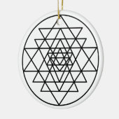Sri Yantra Keramisch Ornament (Links)
