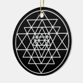 Sri Yantra Keramisch Ornament (Links)