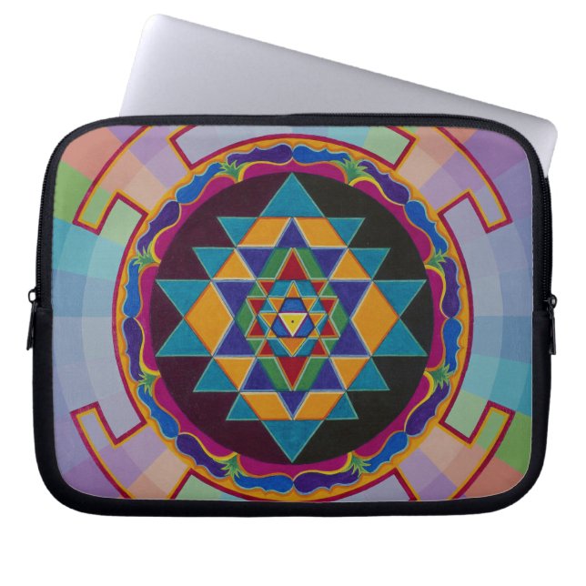 Sri Yantra Lap Top Sleeve (Voorkant)
