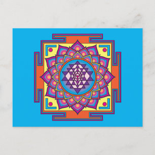 Sri Yantra Mandala Briefkaart