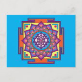 Sri Yantra Mandala Briefkaart (Voorkant)