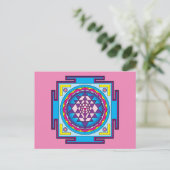 Sri Yantra Mandala Briefkaart (Staand voorkant)