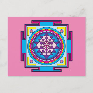 Sri Yantra Mandala Briefkaart