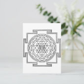 Sri Yantra Mandala Briefkaart (Staand voorkant)