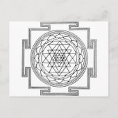 Sri Yantra Mandala Briefkaart (Voorkant)