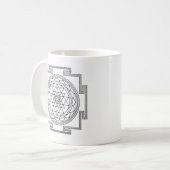 Sri Yantra Mandala Koffiemok (Voorkant links)