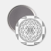 Sri Yantra Mandala Magneet (Voorkant / Achterkant)