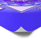 Sri Yantra Mandala Paars en Blue Print (Hoek)