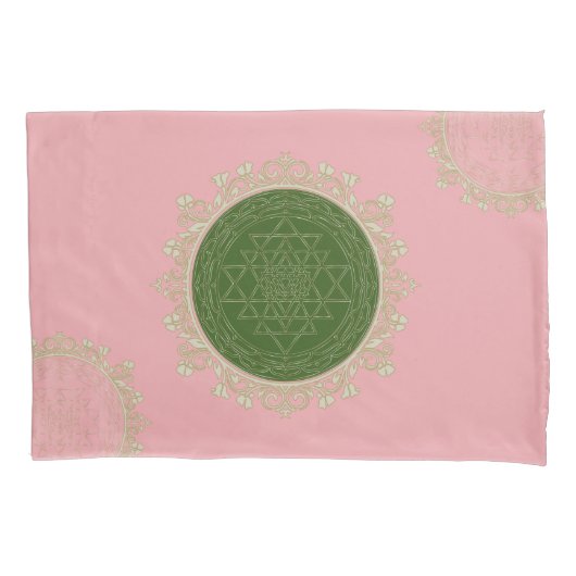 Sri Yantra Mandala - Pillowcase Kussensloop (Voorkant)