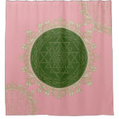 Sri Yantra Mandala - Shower Curtain Douchegordijn (Voorkant)