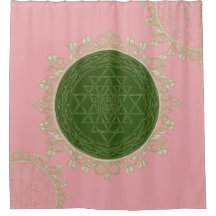 Sri Yantra Mandala - Shower Curtain