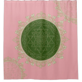 Sri Yantra Mandala - Shower Curtain Douchegordijn