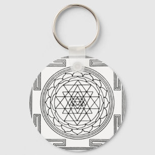 Sri Yantra Mandala Sleutelhanger