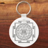Sri Yantra Mandala Sleutelhanger (Voorkant)