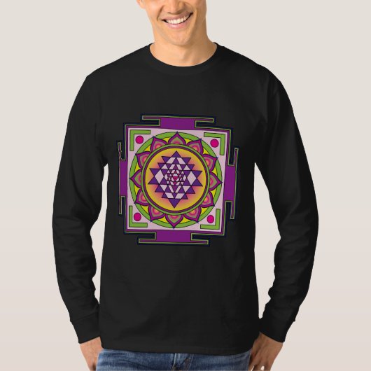 Sri Yantra Mandala T-shirt (Voorkant)