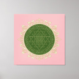 Sri Yantra Mandala - Wrapped Canvas Afdruk