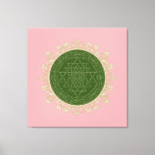 Sri Yantra Mandala - Wrapped Canvas Afdruk (Voorkant)