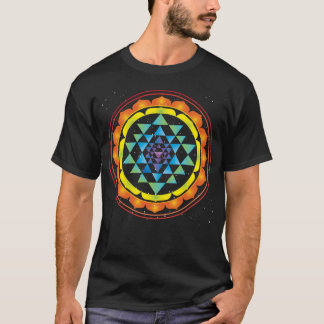 Sri Yantra Mystical Sacred Geometry Symbool T-shirt