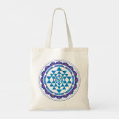 Sri Yantra Mystical Sacred Geometry Symbool Tote Bag (Achterkant)