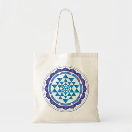 Sri Yantra Mystical Sacred Geometry Symbool Tote Bag