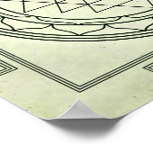 Sri Yantra op het stroomgebied Poster (Hoek)