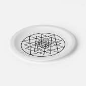 Sri Yantra Papieren Bordje (Gekanteld)