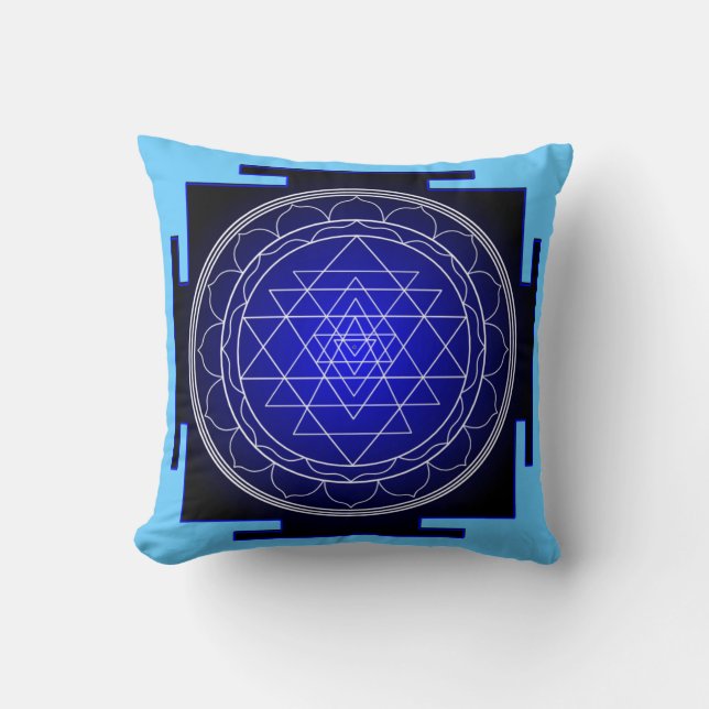 sri yantra pillow kussen (Voorkant)