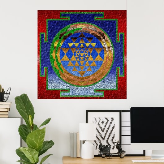 Sri Yantra Poster (Thuiskantoor)