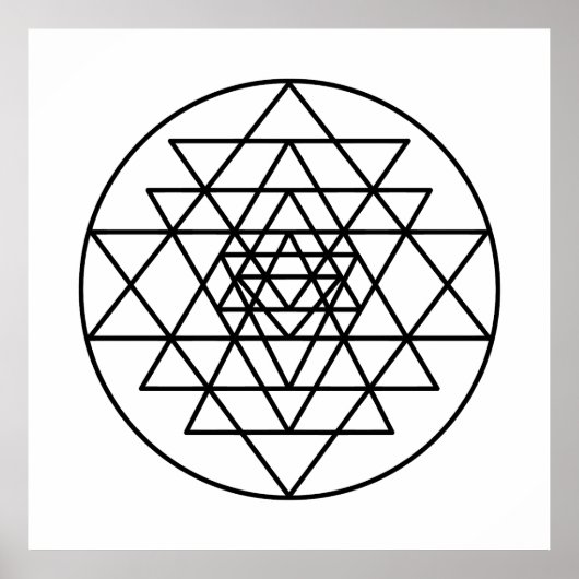 Sri Yantra Poster (Voorkant)