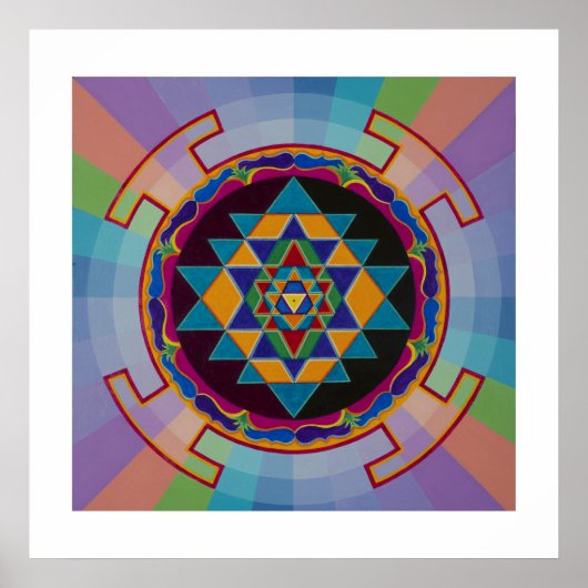 Sri Yantra Poster (Voorkant)