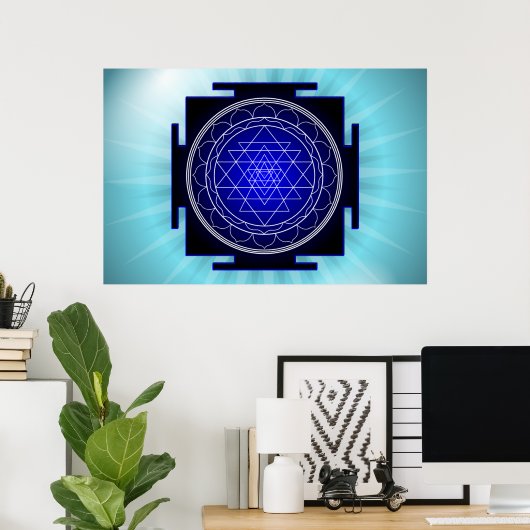 sri yantra poster (Thuiskantoor)